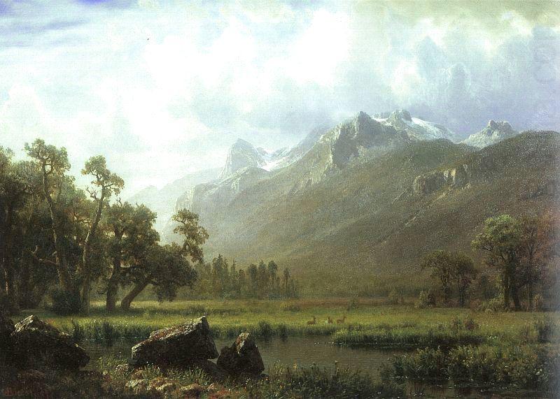 The Sierras near Lake Tahoe, California, Albert Bierstadt